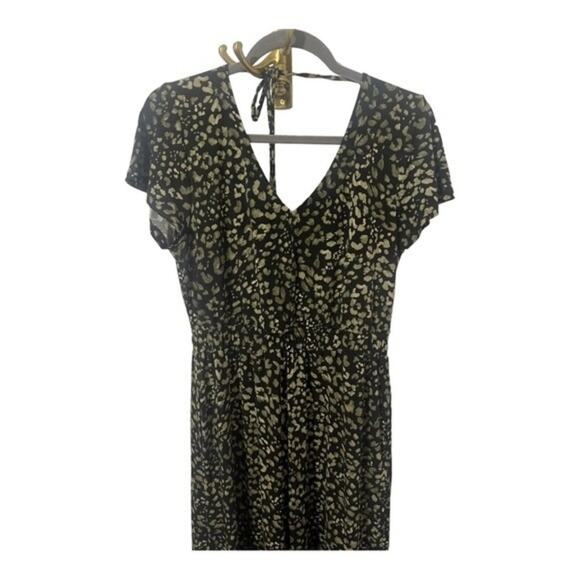 Tommy Bahama Wild One Wide Leg Black and Green Jumpsuit - Size Small - Picture 5 of 13